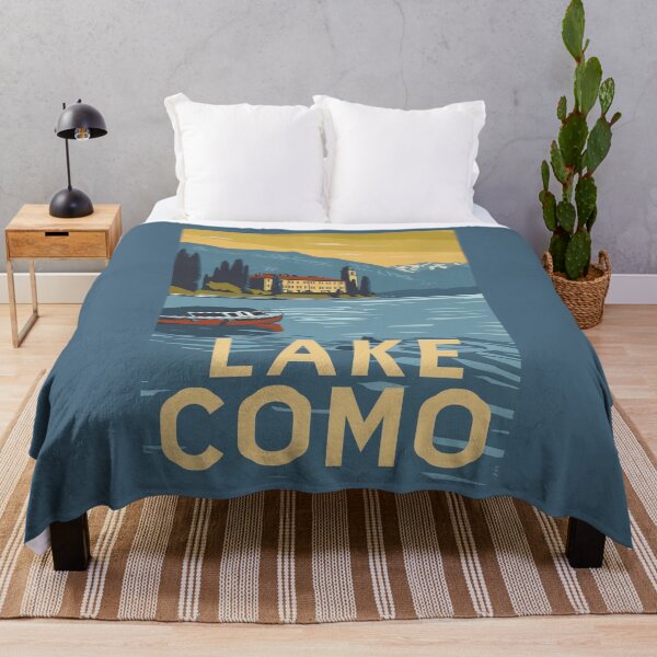 Item preview, A Vintage Travel Illustration of Lake Como - Italy  designed and sold by GoodOldVintage.
