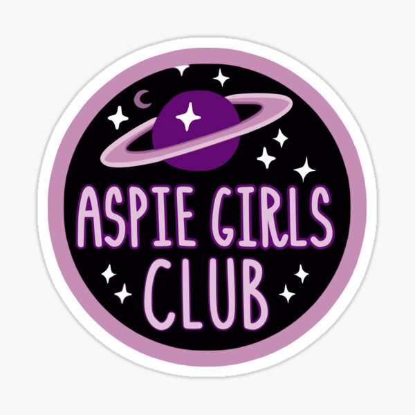 Aspie Girls Club cosmic logo Sticker