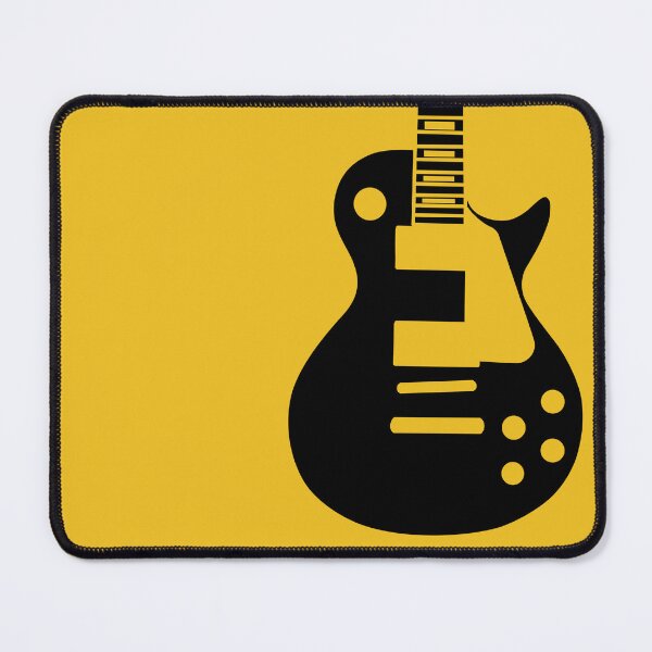 Item preview, Electric Guitar Silhouette: Black Minimalist Art designed and sold by RiciPaneto.