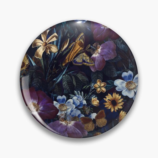 Item preview, Moody Maximalism: Enchanting Spring and Summer Romance with Vintage Florals, White Roses Yellow Wildflowers Garden and Victorian Mystic dark moonlight Nightgarden designed and sold by UtArt.