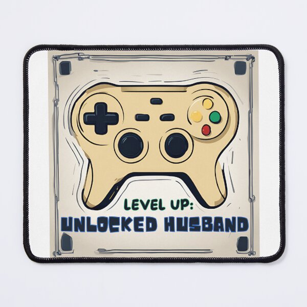 Item preview, Level UP: Husband Unlocked| Activated | Funny Men's Shirt | Recently Married Gift | Wedding Gift for Him | Just Married Tee designed and sold by FitEnvy.