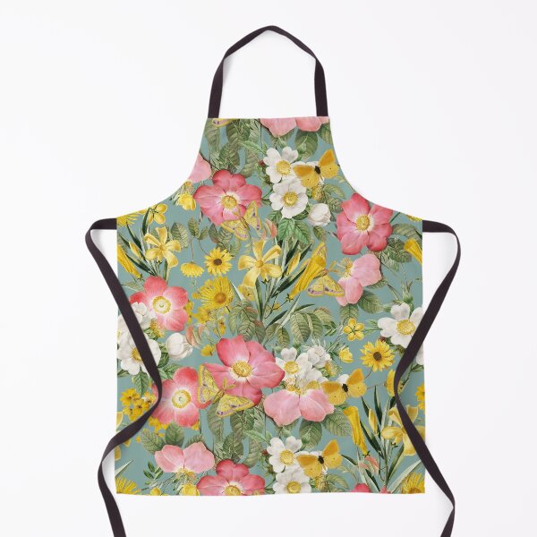 Item preview, Sepia Turquoise Moody Maximalism: Enchanting Spring and Summer Romance with Vintage Florals, White Roses Yellow Wildflowers Garden and Victorian Mystic Greenery Nightgarden designed and sold by UtArt.