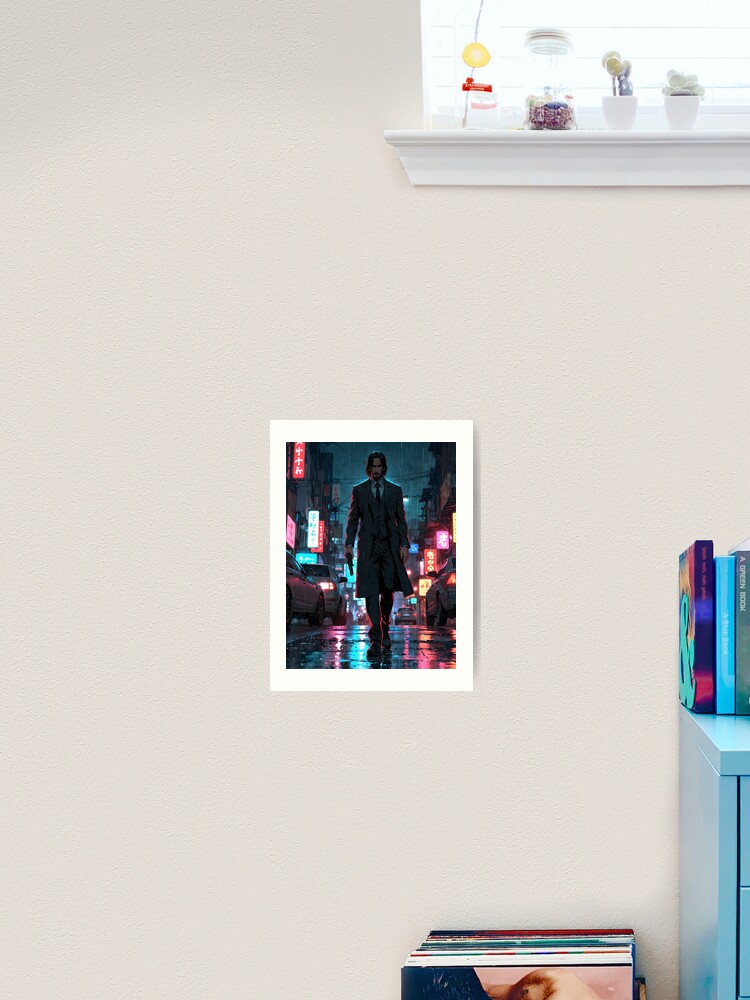 Thumbnail 2 von 3, Kunstdruck, Fan-Art im Anime-Stil von John Wick designt und verkauft von fukuu.