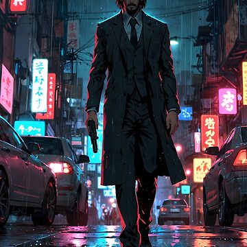 Vorschaubild zum Design Fan-Art im Anime-Stil von John Wick von Ms. Bork