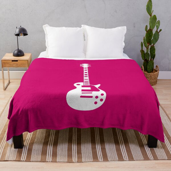 Item preview, Electric Guitar Silhouette: White Minimalist Art designed and sold by RiciPaneto.