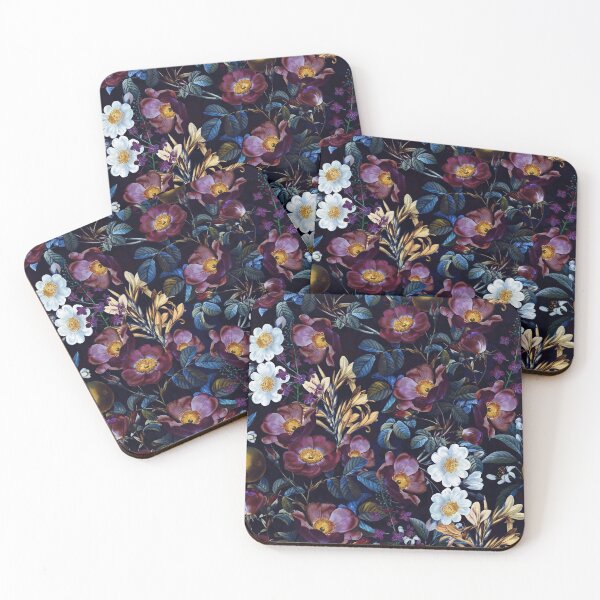 Item preview, Moody Maximalism: Enchanting Spring and Summer Romance with Vintage Florals, Exotic Fruits, White Roses Yellow Wildflowers Garden and Victorian Mystic dark moonlight Nightgarden designed and sold by UtArt.