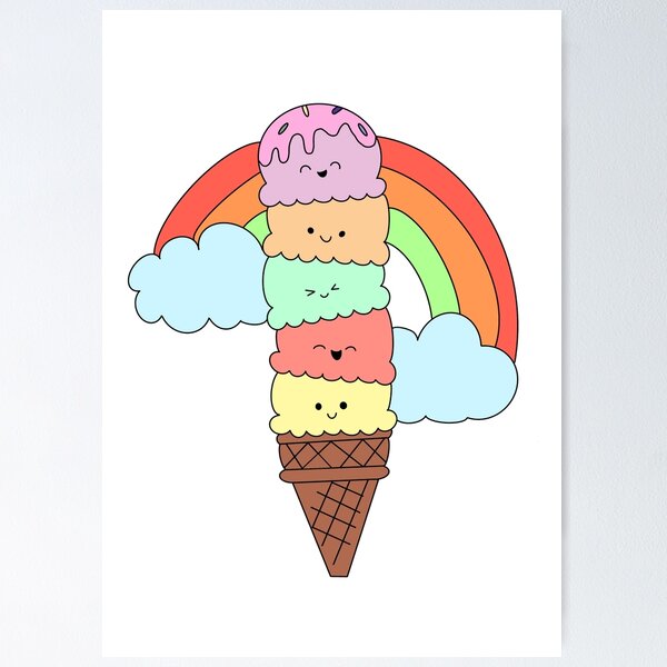 Item preview, Cute ice cream  designed and sold by marialetiziaa.