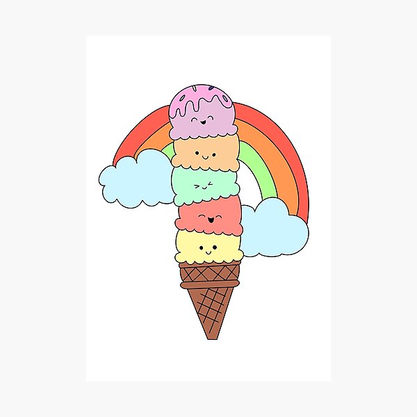 Item preview, Cute ice cream  designed and sold by marialetiziaa.