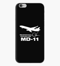 McDonnell Douglas MD-11 - Silhouette (White) iPhone Case