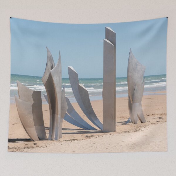 Item preview, D-day Omaha beach memorial - WW2 sculpture - France, travel photography designed and sold by Christa Stroo Photography.