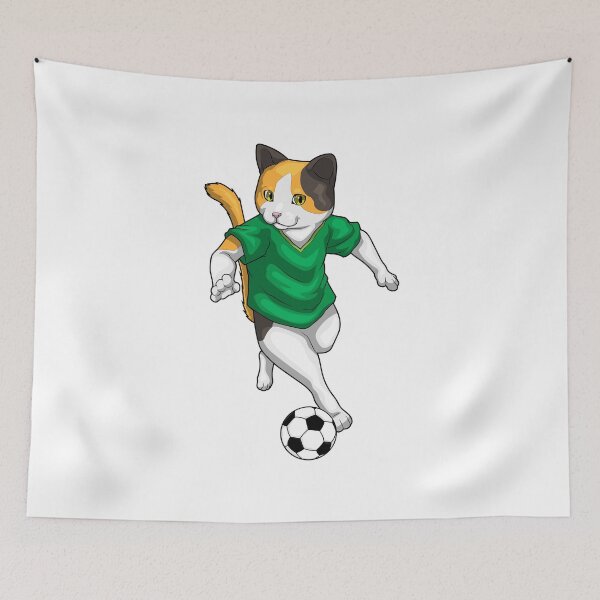 Item preview, Cat Soccer player Soccer designed and sold by Snabdesign84.