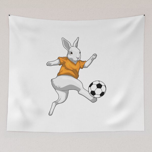 Item preview, Rabbit Soccer player Soccer designed and sold by Snabdesign84.