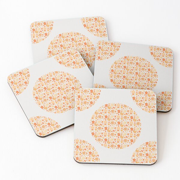 Item preview, Retro Florals Fall Oranges Polka Dots designed and sold by Triplicate Limited.