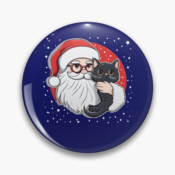 Item preview, Cat playing with Santa Claus designed and sold by InwzaDesign.