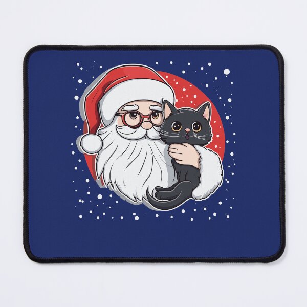 Item preview, Cat playing with Santa Claus designed and sold by InwzaDesign.