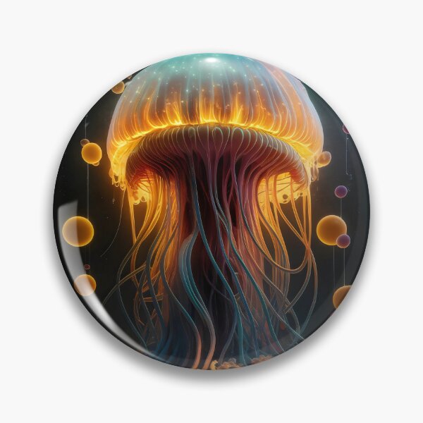 Item preview, Glowing jellyfish. designed and sold by MyHappyArtShop.