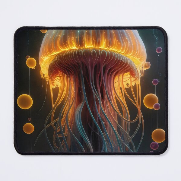 Item preview, Glowing jellyfish. designed and sold by MyHappyArtShop.