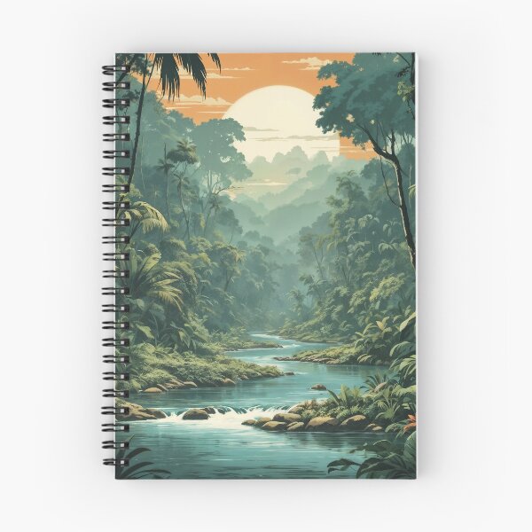 Item preview, A river flowing down the jungle designed and sold by CreativPurpose.