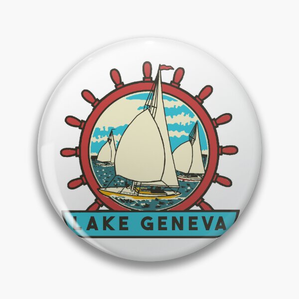 Item preview, Lake Geneva Vintage Style Decal designed and sold by Decal Mania.