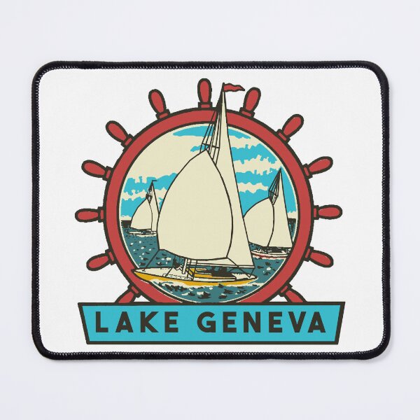 Item preview, Lake Geneva Vintage Style Decal designed and sold by Decal Mania.