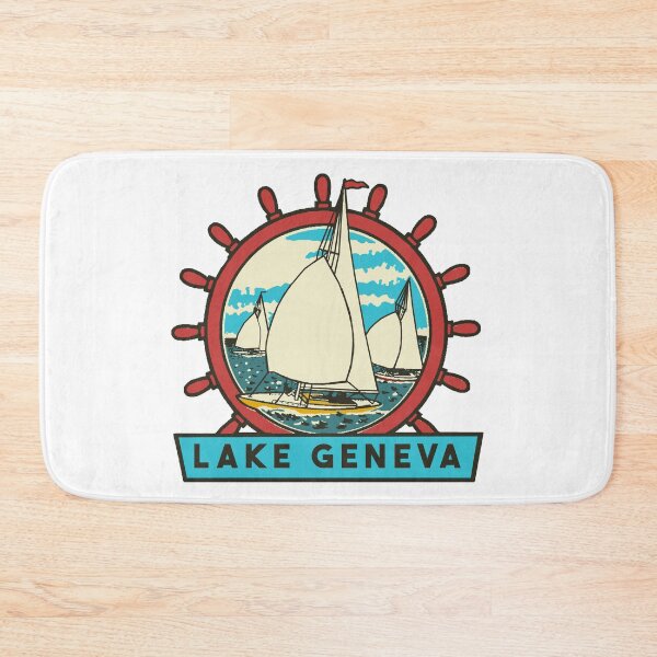Item preview, Lake Geneva Vintage Style Decal designed and sold by Decal Mania.