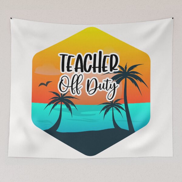 Item preview, Teacher Off Duty T-Shirt | Funny Teacher Shirt | Summer Break Mode | End of School Tee | Teacher Vacation Shirt designed and sold by FitEnvy.