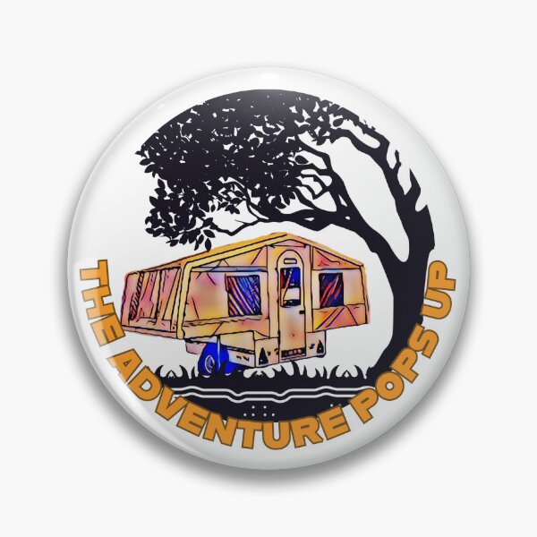 Item preview, The Adventure Pops Up Orange and Blue Trailer Tent designed and sold by BeccaAelishe.