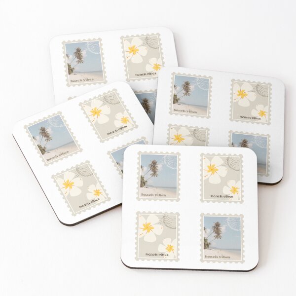 Item preview, summer beach postage stamp aesthetic designed and sold by lileeshop.