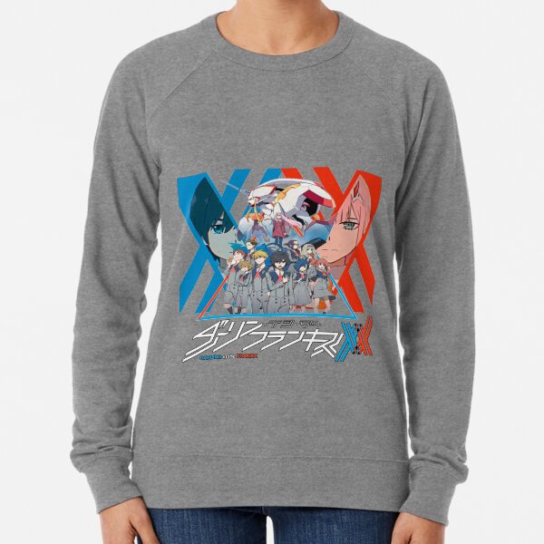 Darling dans le logo Anime de Franxx Sweatshirt léger