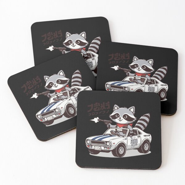 Item preview, racoon torana retro designed and sold by Ren-Zou.