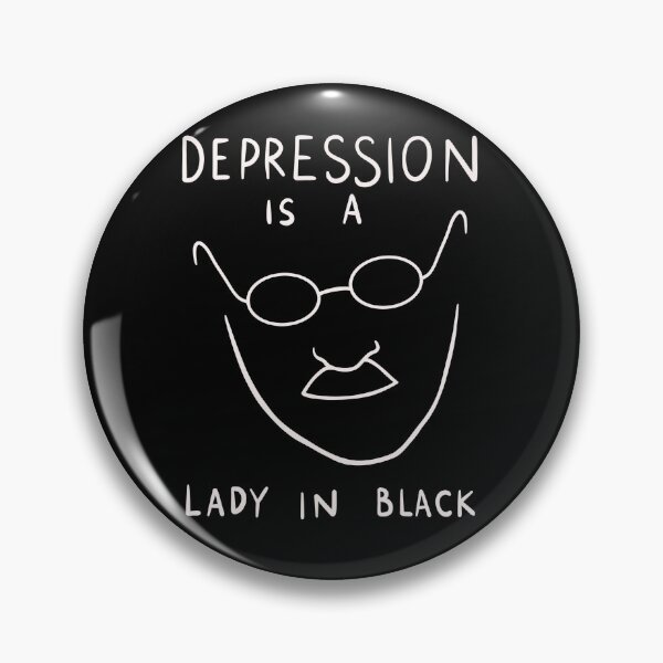 Item preview, Carl Jung Quote - Depression Is A Lady In Black designed and sold by isstgeschichte.