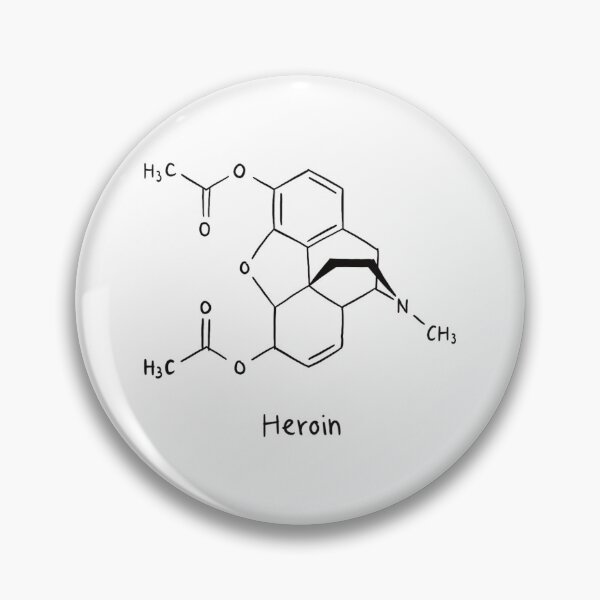 Artikelvorschau, Heroin-Molekülformel entworfen und verkauft von Depression-Art.