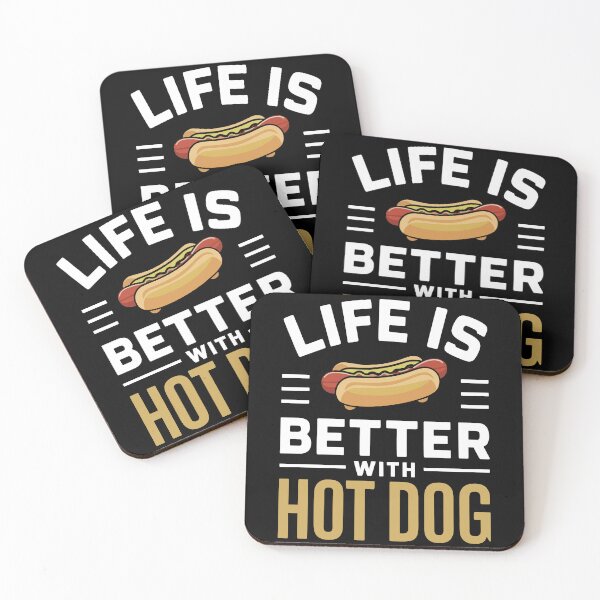 Item preview, Life Is Better with Hot Dogs Food Lover designed and sold by Quirky Shirts.