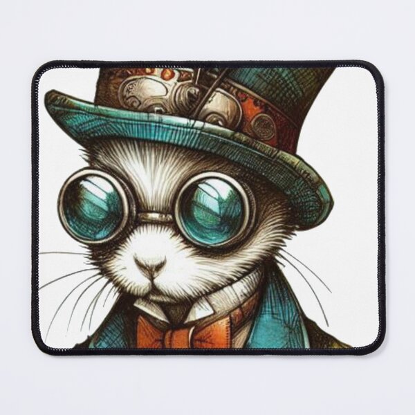 Item preview, Mouse in Hat and Goggles -Steampunk designed and sold by nicholekoch1.