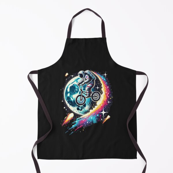 Item preview, Astronaut Jumping BMX Over Stylized Moon with Galaxy Colors designed and sold by Tong4130.