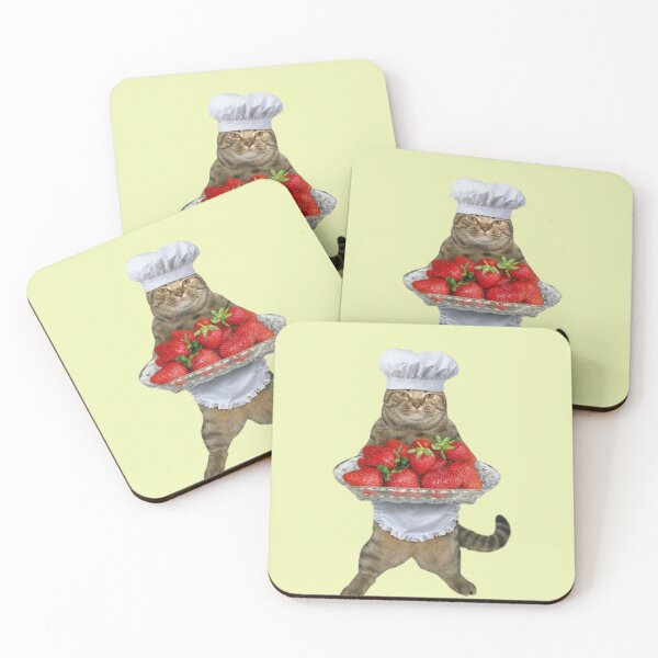 Item preview, Funny Cat holding Strawberry  designed and sold by Blazed Vibes.