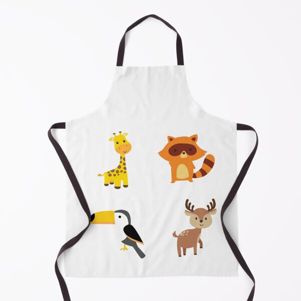 Item preview, cute little wild animals that live in the jungle designed and sold by huape.