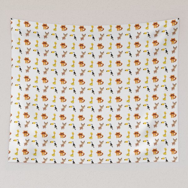 Item preview, cute little wild animals that live in the jungle designed and sold by huape.