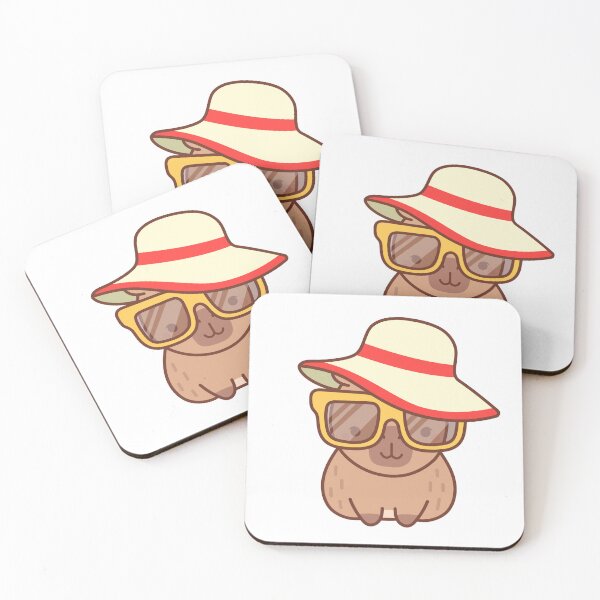 Item preview, Cartoon Beach Capybara Pack designed and sold by OlyaLitvinova.
