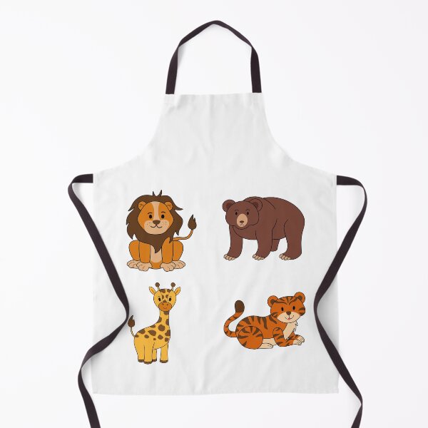 Item preview, cute little wild animals that live in the jungle designed and sold by huape.