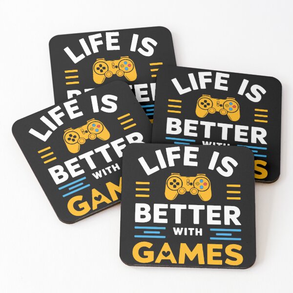 Item preview, Life Is Better with Games designed and sold by Quirky Shirts.