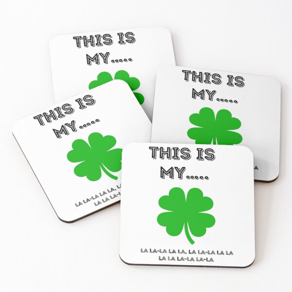 Item preview, Four Leaf Clover 'Head Over Heels' Lyrics Design designed and sold by PaultonDesigns.