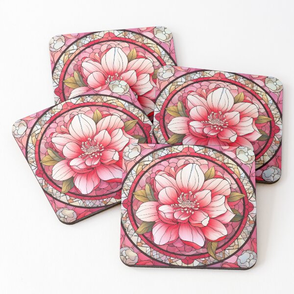 Item preview, Stained Glass Rose and Flower designed and sold by mebraart.