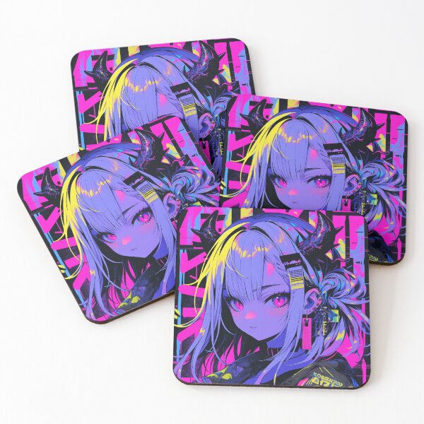 Item preview, Cute anime demon girl designed and sold by iWallGlow.