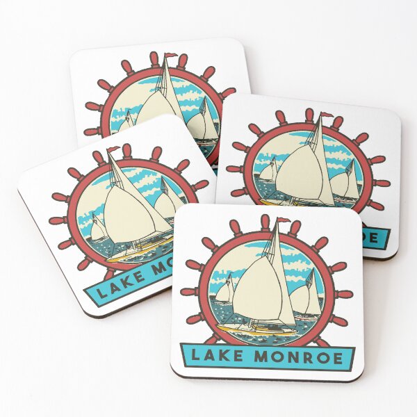 Item preview, Lake Monroe Vintage Style Decal designed and sold by Decal Mania.