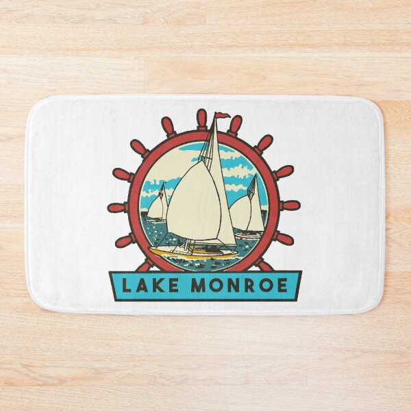 Item preview, Lake Monroe Vintage Style Decal designed and sold by Decal Mania.