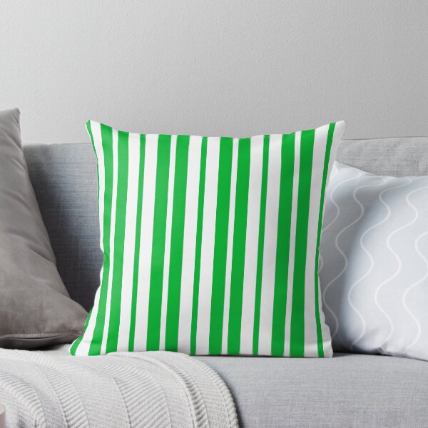 Item preview, Vertical Green White Stripes Pattern designed and sold by PatternTitan.