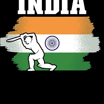 Vorschaubild zum Design India Flag Cricket Player Indian Cricket Fans India Cricket Gear von DynamicDesign