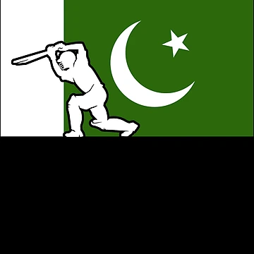 Vorschaubild zum Design Pakistan Flag Cricket Player Cricket Fans Pakistan Cricket Gear von DynamicDesign