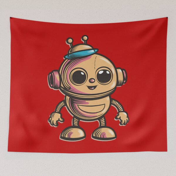Item preview, cute robot designed and sold by 123ks.
